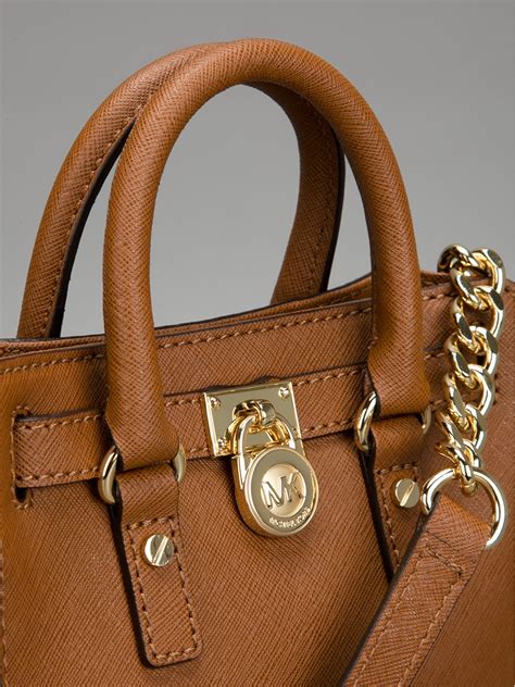 michael kors damen hamilton business tasche braun|Michael Kors.